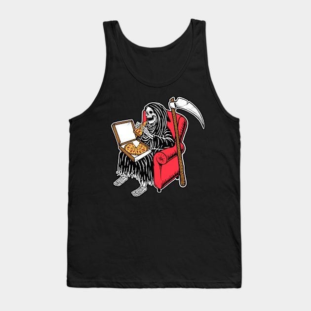 Death by Pizza Tank Top by machmigo